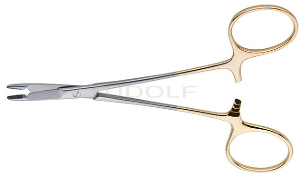 RU 6079-11 / Needle Holder Baby-Olsen-Hegar, TC, Str. 11,5cm, 4 1/2"