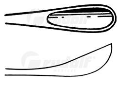 RU 6675-04 / Curette P. Calculs Biliaires Luer-Körte 4,2 mm