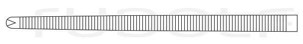 RU 3010-30 / Pince Hémostat. Ochsner-Kocher, Droite 1 x 2 Dents, 30 cm