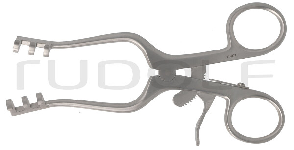 RU 4721-13 / Divaricatore Milligan, Smusso, 3x3 Denti 13cm