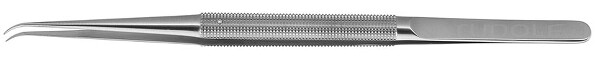 RU 4069-12 / Micro-Pinza, Curva Placca Per Filo 6x0,4mm, 12,0 cm