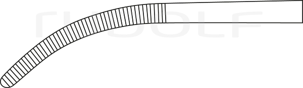 RU 3280-02 / Ligature Fcps Rumel, Cvd. 23 cm, 9"