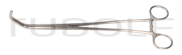 RU 7567-02 / Pinza Vascolare Satinsky, Fig. 2, 26,5 cm Branche A Forma Di S