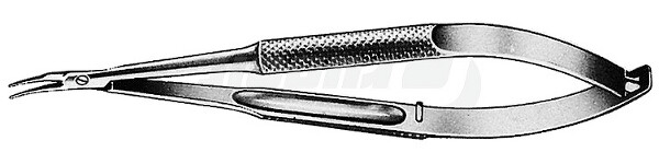 RU 5971-12 / Needle Holder Barraquer Cvd., W/O. Ratchet, 0,75mm, 12cm, 4 3/4"