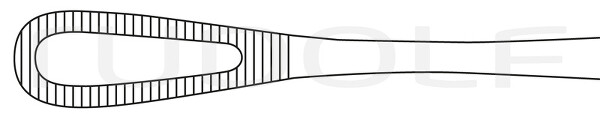 RU 3896-18 / Pinza Ramplay Para Esponjas, Recta, 18 cm