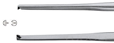 RU 4171-59 / Pince Gerald, Droite, Baionnette, 19,5 cm