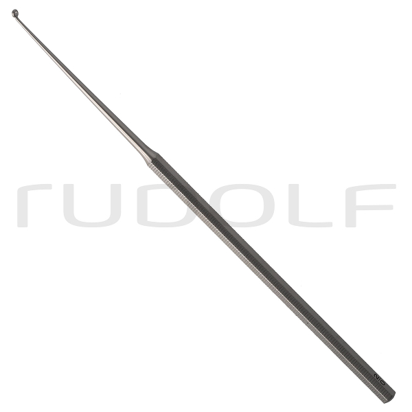 RU 7903-20 / Curette Buck, Figure 00,Curved, Blunt, I Ø 1.15 mm, O Ø 2 mm, 14.5 cm - 5 3/4"