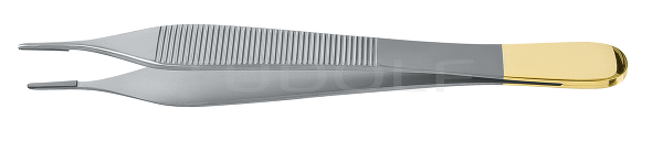 RU 4030-12 / Adson Suture Forceps, Str., TC, 1 mm, (L) 12cm
 - 4 3/4"