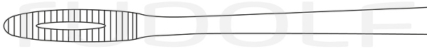 RU 3860-25 / Dressing Forceps Gross-Maier, Straight, with Ratchet, 25 cm - 10 1/4"