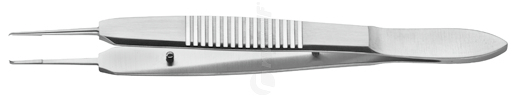 RU 9964-05 / Suture Forceps Castroviejo, Straight, 1x2 Teeth, 0.5 mm, 10 cm - 4"