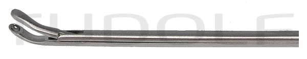 RU 7891-33 / Micro Ear Forceps, Curved Right, Shaft Length 8 cm - 3 1/4",