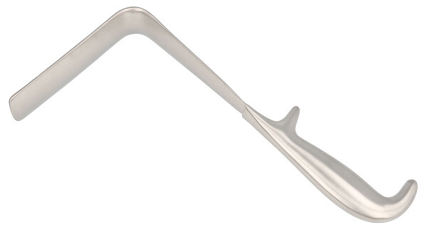 RU 7080-03 / Specolo Vaginale Doyen, Fig. 2, 115x35mm Leggermente Concavo, 24cm