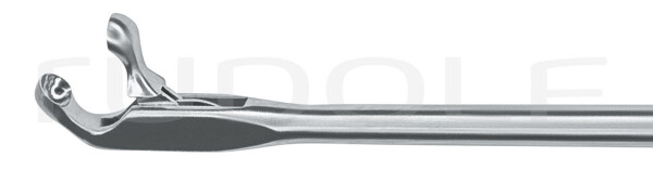 RU 8650-03/23 / Micro Fcps. Cup-Shp., Up,Ff-Mov Shaft Length 23cm/9", Conicø2/3mm, Jaw 2mm