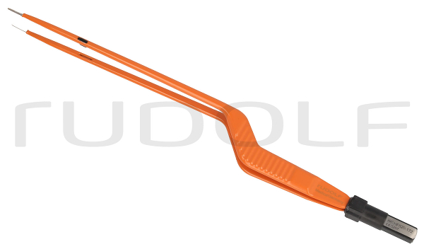HF520-172 / Bipolar Forceps, Flat Plug, Bayonett, 22cm
 - 8 3/4", 1,0mm
, Non-Stick