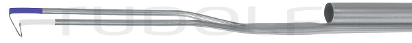 RC190-200 / Bipolar Loop Electrode 19Ch, 30° Angled, White-Blue