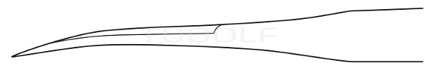 RU 2330-11 / Microtijera Westcott, A/A, Curva, 11 cm