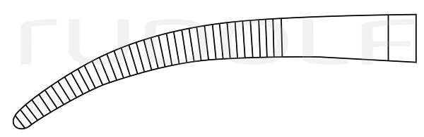 RU 3051-16 / Pinza Hemostática Kelly-Rankin, Curva, 16 cm