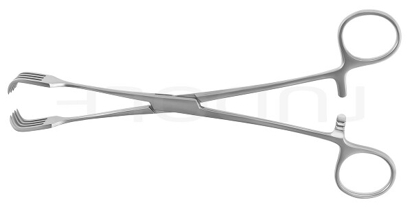 RU 7175-20 / Pinza Per Abbassare L'utero Czerny 20,5cm