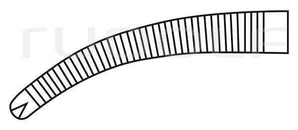 RU 3111-18 / Pinza Emost. Halsted-Mosquito, Curva, 1x2D 18,0 cm