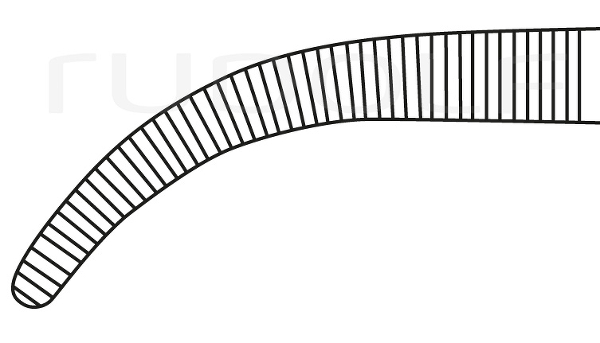 RU 3292-27 / Ligature Fcps Overholt-Geissendörfer, Cvd 27 cm, 10,5"