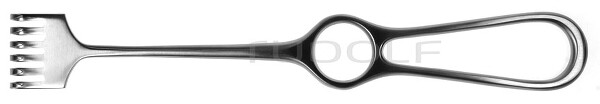 RU 4502-06 / Divaricatore Volkmann, Semi-Smusso, 6Denti 22,5 cm