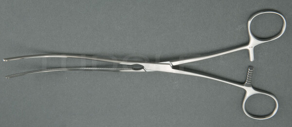 RU 6553-25 / Kocher Atrauma Intestinal Clamp, Curved, (L) 25 cm - 10"