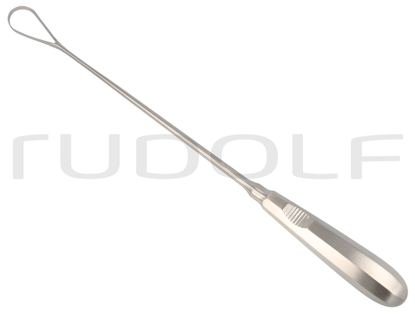 RU 7322-20 / Curette Utérine Recamier, Rigide Tranchante, 31,0 cm, Fig. 10, 20 mm