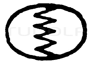 RU 6504-14 / Pinza Da Presa Intestinale Baby-Allis 14cm