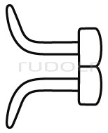 RU 4651-07 / Alm Retractor, Blunt 7 cm - 2 3/4"