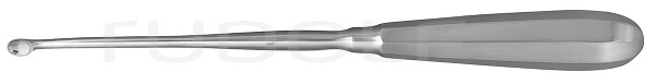 RU 7282-01 / Cucchiaio Uterino Simon, Fig. 1 Tagliente, Rigido, 25cm
