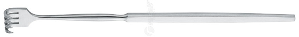 RU 4460-04 / Retractor 4Prongs Sharp 16 cm