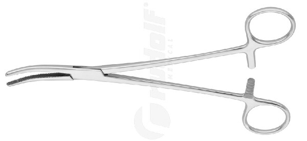 RU 3384-21 / Pinza Per Parametrio Heaney, Curva, 1D 21,0 cm