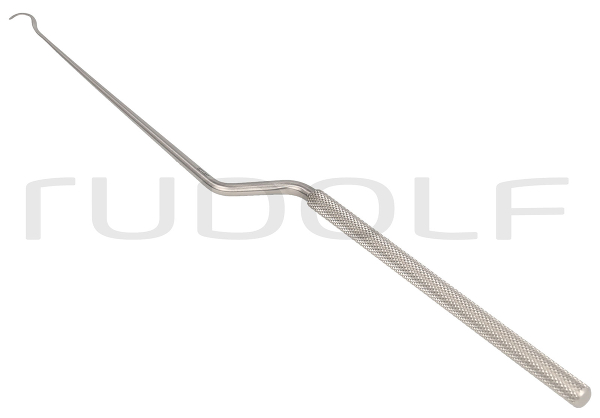 RU 8844-25 / Enukleator, Hardy, Rechts Gebogen Stumpf Rechts, 24,5cm
