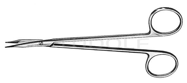 RU 1581-18 / Dissecting Scissors, Reynolds, Fine, Cvd 18 cm - 7"