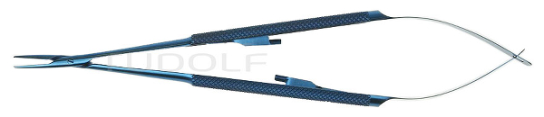 RU 5864-18H / Mikro-Nh. Microgrip Streamline, Rundgriff Ger., m. Sperre, Ti, 18cm
