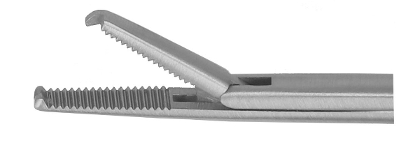 RU 7881-09 / Ear Forceps Hartmann, Shaft Length 8.5 cm - 3 1/4", 1x2 Teeth