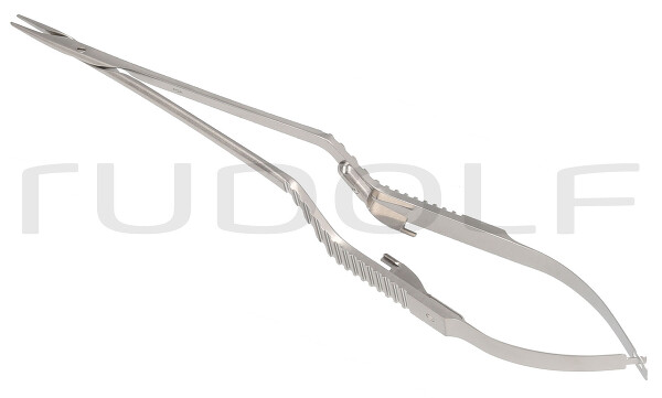 RU 5856-36R / Micro Needle Holder, Streamline, Jacobson Str., W. Ratchet, 18cm, 7"