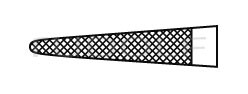 RU 6055-01 / Nadelhalter Baby-Crile-Wood, TC, ger. 15cm