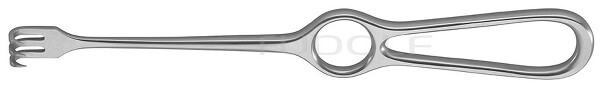 RU 4500-03 / Divaricatore Volkmann, Acuto, 3 Denti 22,5 cm