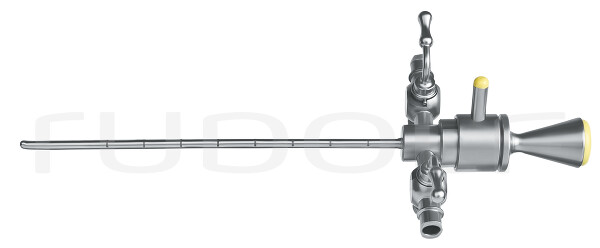 CY070-101 / Chemise Cysto-Urethrosc. 2 Robinets Fixes Canal D'instruments 1x3 Charr. Avec Obturateur 7,5 Charr.