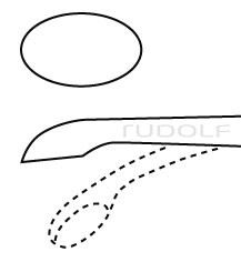 RU 5362-02 / Cureta Halle, Maleable, Fig. 2, 5,8 mm, 21 cm
