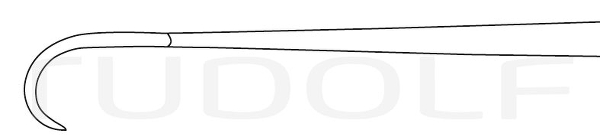 RU 4506-06 / Retractor Kocher, Sharp, 6 Prongs 22,5 cm
/8 3/4"