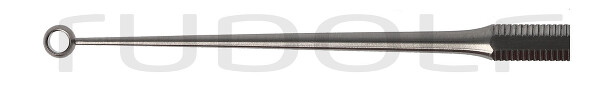 RU 7902-03 / Curette Buck, Figure 3,Straight, Sharp, I Ø 2.7 mm, O Ø 4.1 mm, 14.5 cm - 5 3/4"