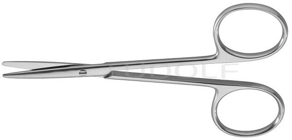 RU 2460-11 / Strabismus Scissors, Straight, (L) 11.5 cm - 4 1/2"