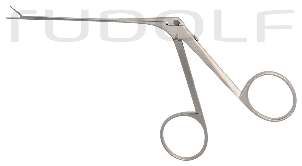 RU 7893-11/06 / Micro Ear Forceps, Straight, Serrated, Shaft Length 8 cm - 3 1/4",