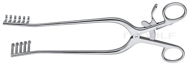 RU 4727-25 / Divaricatore Weitlaner, Smussi 25cm, 5x6 Denti