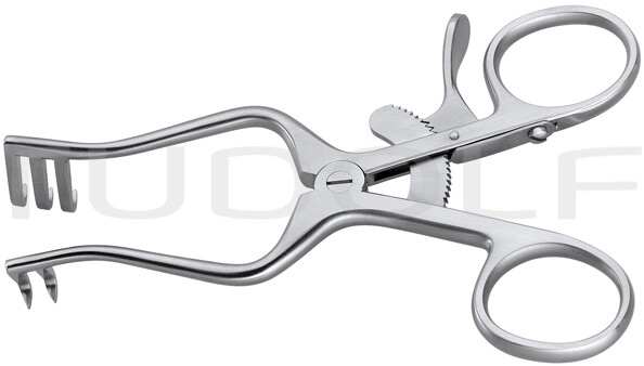 RU 4700-10 / Divaricatore Weitlaner, Acuto, 2x3 Denti 10,5cm
