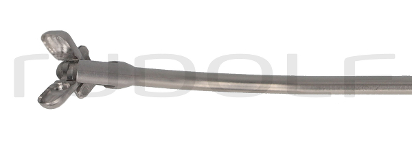 RU 8114-06/03 / Doppellöffel Zange, Horizontal Öffnend, Ø 3 mm, 90° N. Oben Geb., (Nl) 12 cm, mit LUER-LOCK