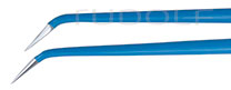HF520-922 / Bipolar Forceps, Flat Plug, Bayonett, Angled Down, 22cm
 - 8 3/4", 1,0mm
, Stand