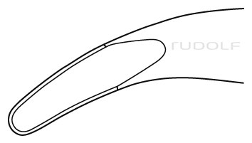 RU 5566-16 / Hohlmeisselzange, Mead 16,5 cm